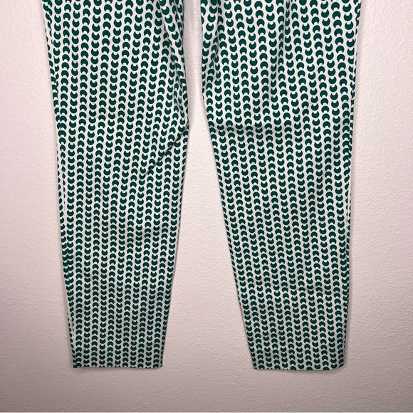 A New Day Ivory & Green Geo Print High Rise Stretch Skinny Ankle Pants Sz 4 NWT - Picture 13 of 15